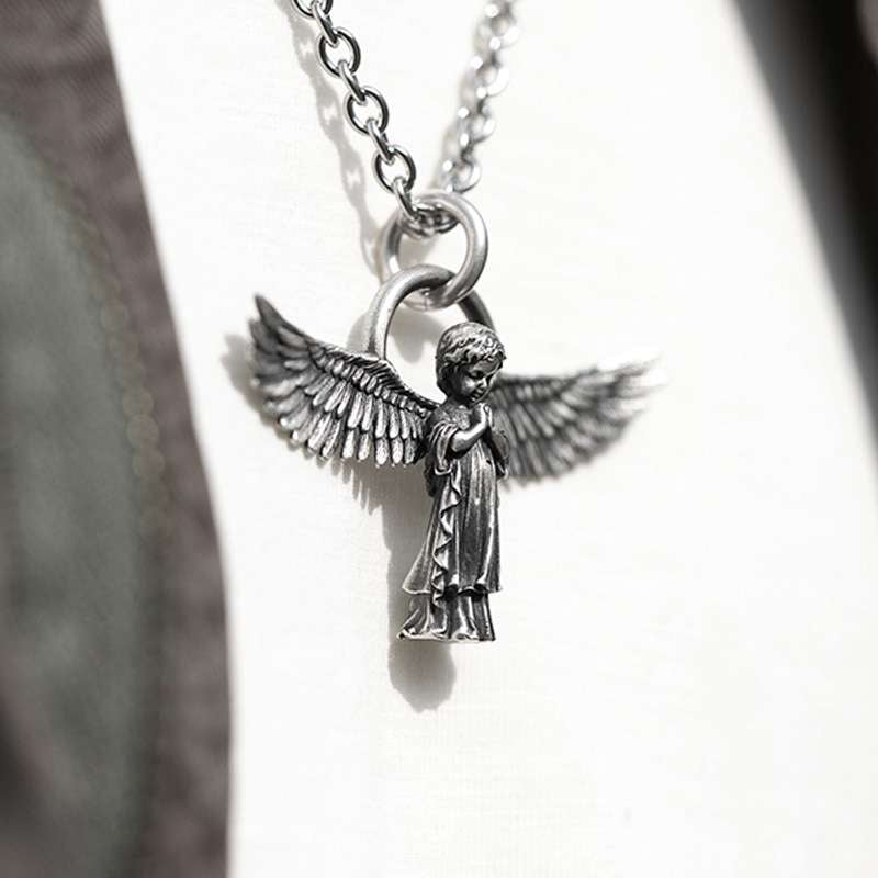 Angel pendant 925 Silver angel with wings Cupid pendant 