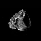 Scarface Skull Ring - 925 Silver Handmade Men's Gift