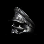 Skull Warrior Ring 925 Silver skull soldier rings for men