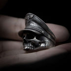Skull Warrior Ring 925 Silver skull soldier rings for men