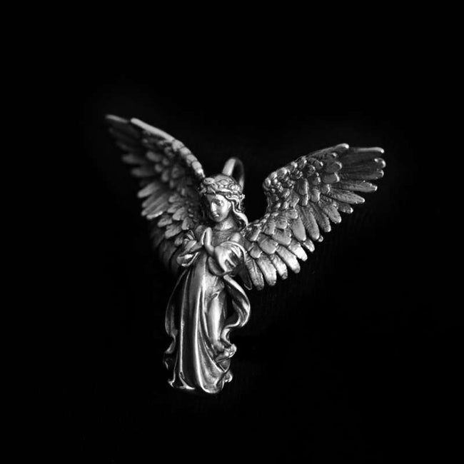 Cupid Angel pendant 925 Silver angel with wings pendant SSP207 Main Image