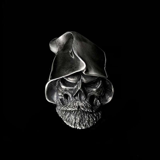 Unleash Your Style with Hat Covering Face Skull Rings Hover Image