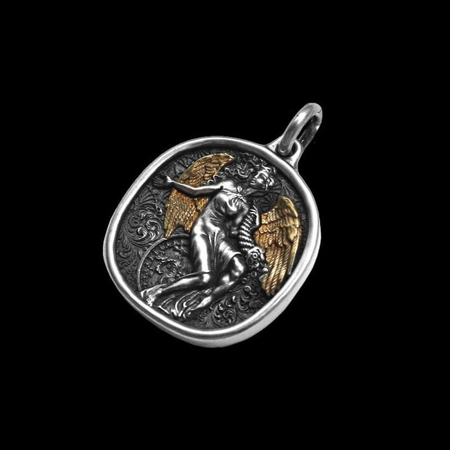 Fortuna pendant 925 Silver Lady Luck Goddess of Wealth pendant SSP208 Main Image