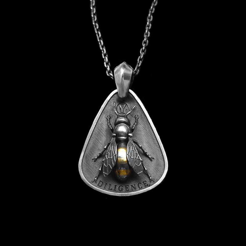 Bee pendant 925 Silver Honeybee pendant SSP209