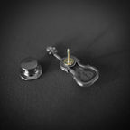 Violin brooch 925 silver brooches Bollar brooch Badge BRC-01