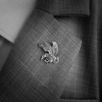 Eagle brooch 925 silver brooches Bollar brooch Badge BRC-04