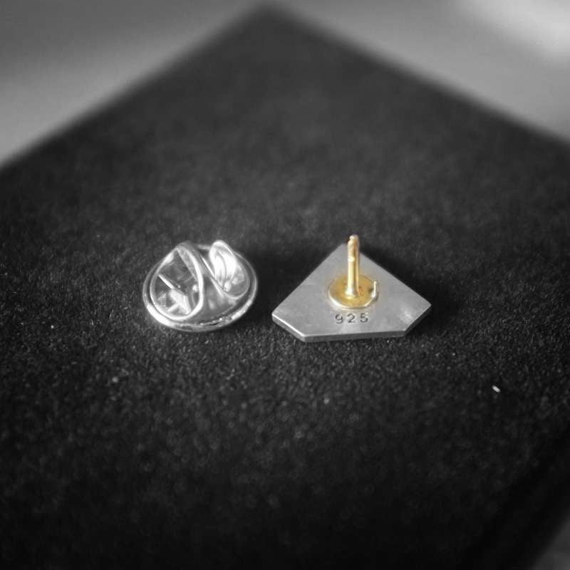 Superman brooch 925 silver brooches Bollar brooch Badge BRC-06