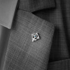 Lucky flower brooch 925 silver brooches Bollar brooch Badge BRC-08