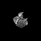 Spartan warrior brooch 925 silver brooches Bollar brooch Badge BRC-10