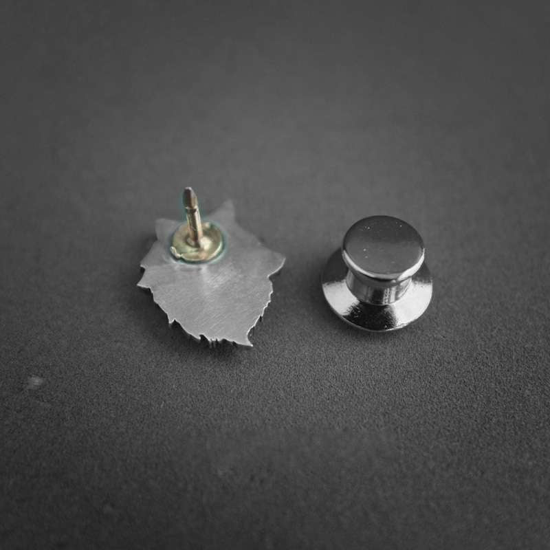 Wolf king brooch 925 silver brooches Bollar brooch Badge BRC-13