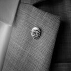 Bully dog brooch 925 silver brooches Bollar brooch Badge BRC-19