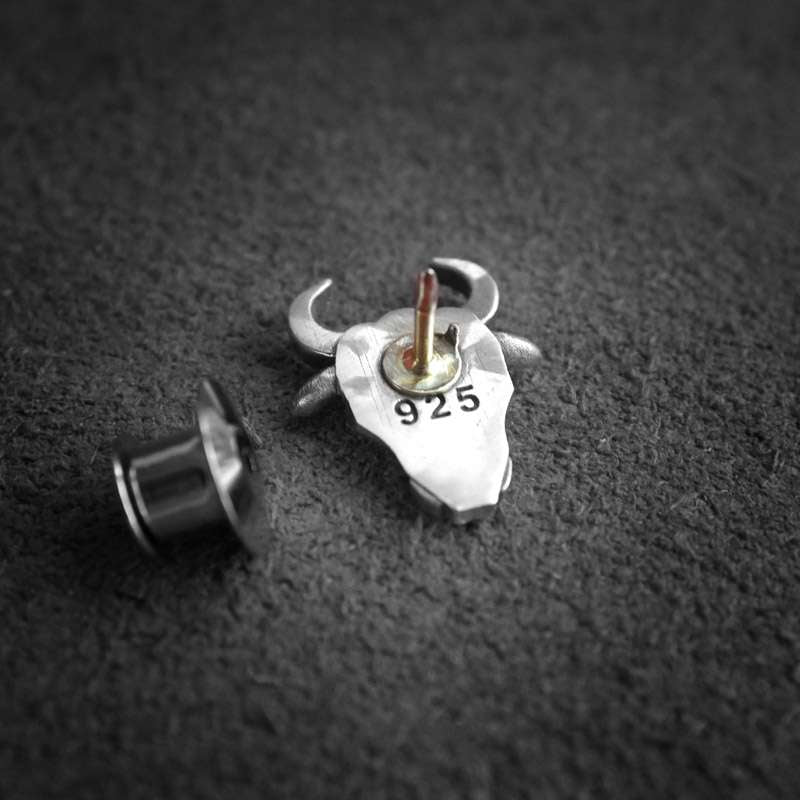 Bull brooch 925 silver brooches Bollar brooch Badge BRC-20