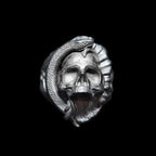 Snake ring with skull rings visual spectacle that demands attention