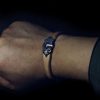 Mens Leather Bracelet Elegance Fusion Tochigi Saddle Leather Bracelet