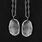 Fingerprint necklace Customize your real fingerprint Pendant Necklace