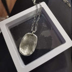 Fingerprint necklace Customize your real fingerprint Pendant Necklace