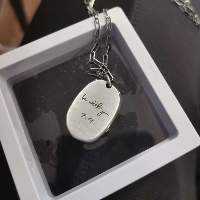 Fingerprint necklace Customize your real fingerprint Pendant Necklace