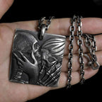 Mayhem Skull Necklace - I will love you even to death skull pendant
