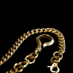Wallet chain brass question mark buckle copper key chain