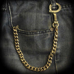 Wallet chain brass Q-ring buckle copper key chain