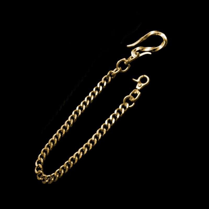 Wallet chain brass S buckle copper key chain & pants chain