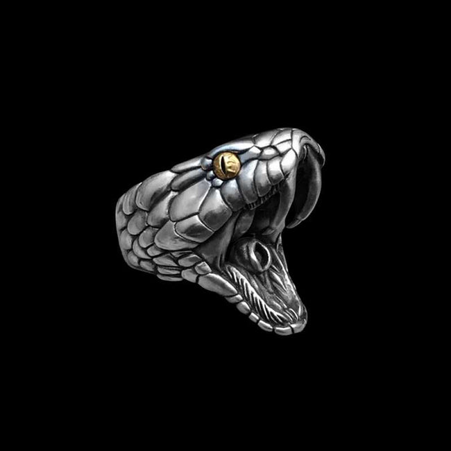Black mamba snake rings | Silver snake rings unlocking the Black Mamba Kobe Spirit Hover Image