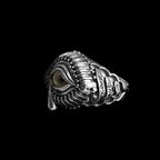 Angel rings 925 Silver angel  blue eyes ring