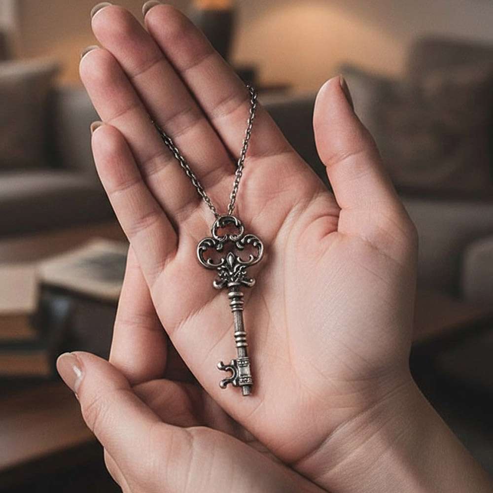 Silver Key Necklace - The Master Key to Your Soul