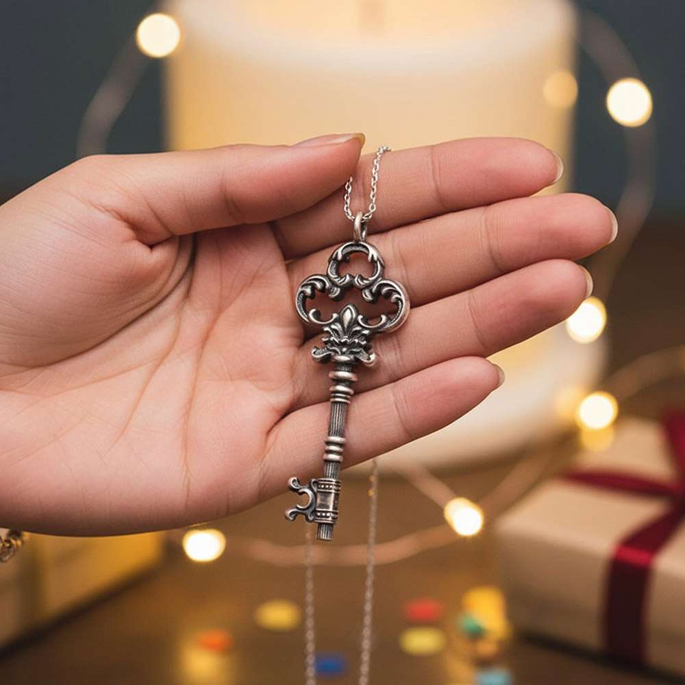 Silver Key Necklace - The Master Key to Your Soul