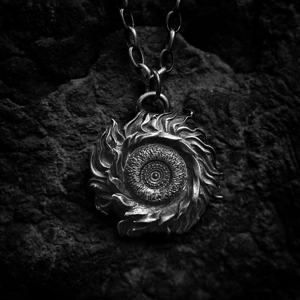 Van Gogh Sunflower 925 Silver Pendant symbolizes adoration and loyalty