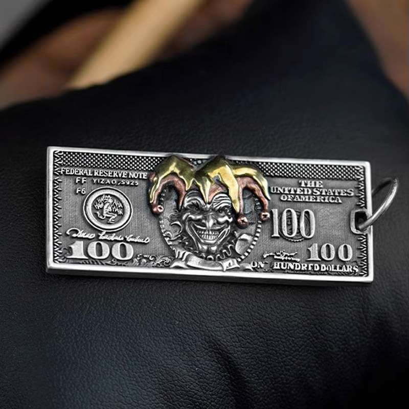 JOKER Dollar Sterling Silver Pendant lies a story of inspiration and creativity