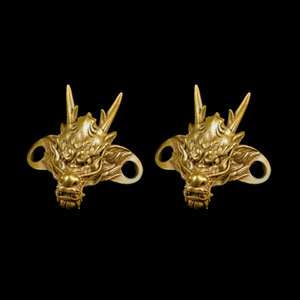 Dragon shoe buckle brass shoelace buckle & key buckle