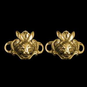 Rabbit shoe buckle brass bunny buckle & key buckle