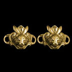 Rabbit shoe buckle brass bunny buckle & key buckle