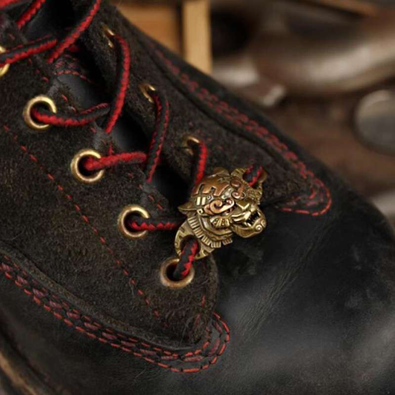 Tiger shoe buckle brass Beast King buckle & key buckle