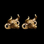 Bull shoe buckle brass horns buckle & key buckle pendant