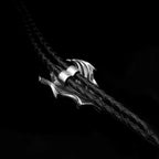Bat Ruby Bolo Tie Necklace 925 Silver Pendant