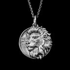 Lion Pendant Grassland Overlord lion king 925 Silver Lion necklace