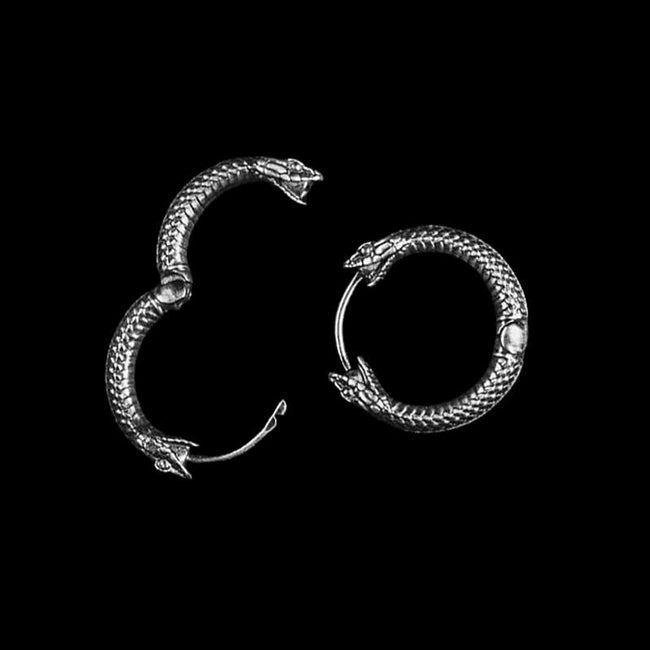 Snake Earrings | Handmade Hoop Earrings for Men Main Image