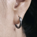 Snake Earrings | Handmade Hoop Earrings for Men