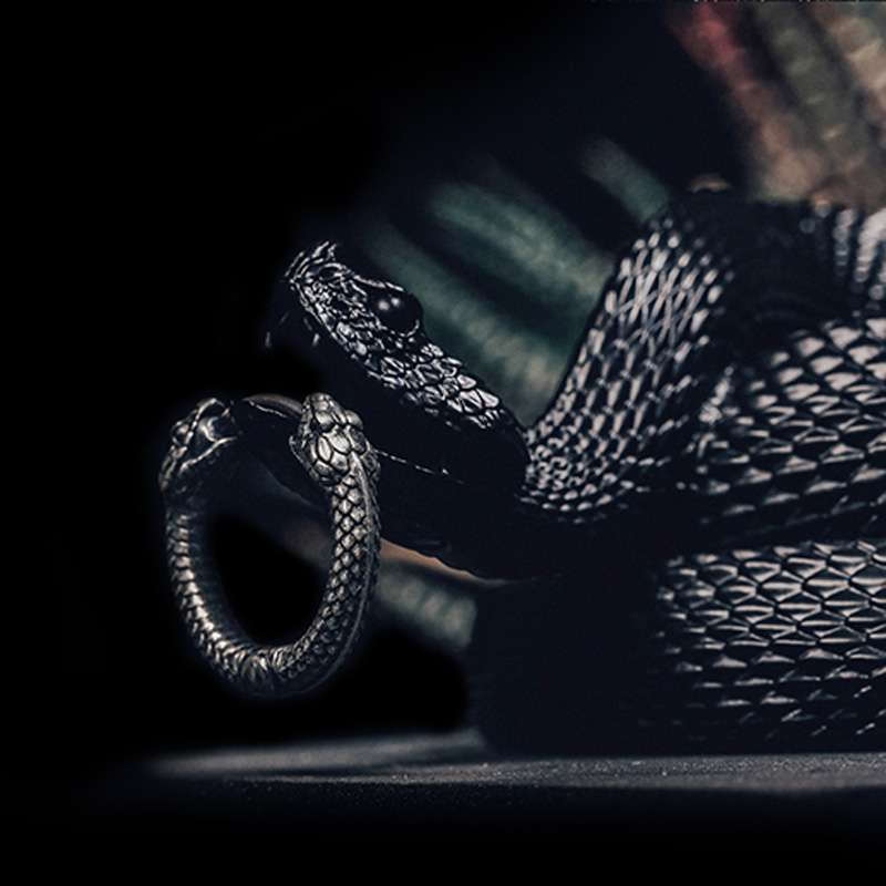 Snake Earrings | Handmade Hoop Earrings for Men