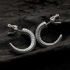 Snake stud earrings - powerful aura of confidence and strength