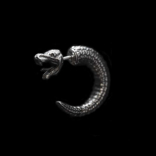 Snake stud earrings - powerful aura of confidence and strength Hover Image