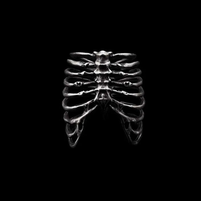 Sternum Ring is Unique and Artistic Masterpiece in the Realm of Skeleton Rings Hover Image