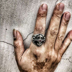 Gothic Chrome hearts rings 925 Sterling silver mens pinky rings