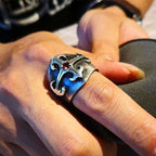 Gothic Chrome hearts rings 925 Sterling silver mens pinky rings