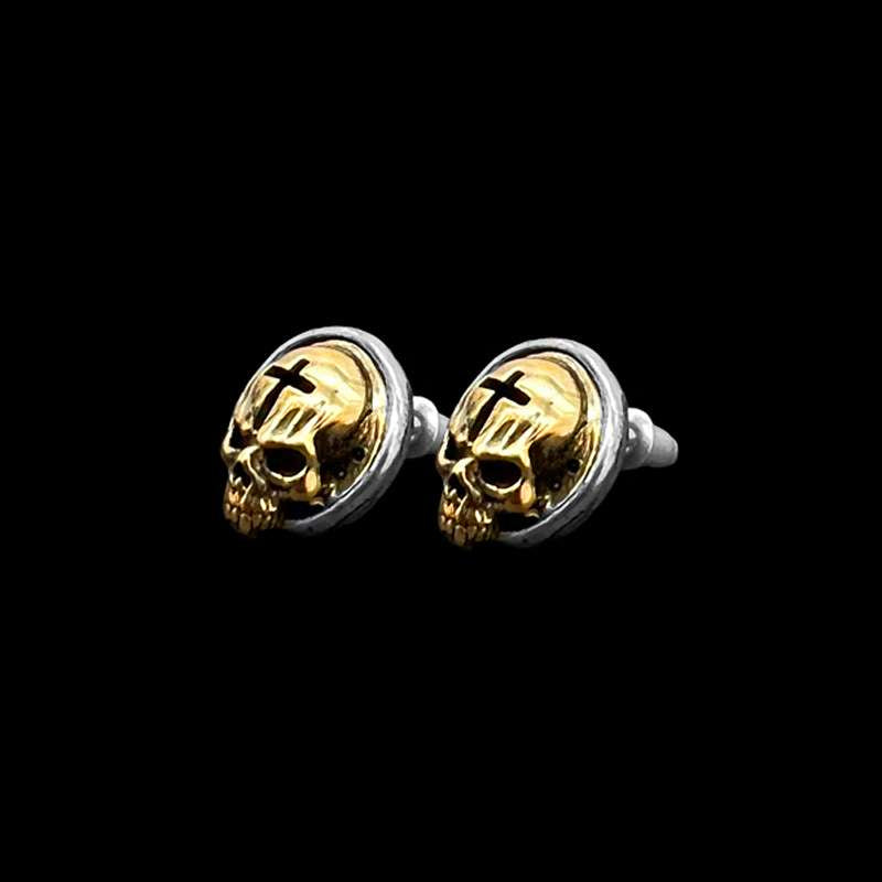 Skull Cross Earrings Stud - Perfect blend of edginess and style