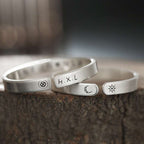 Custom content 999 sterling silver handmade bracelet