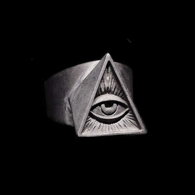 Eye of God Ring A Symbol of Spiritual Insight and Protection Hover Image