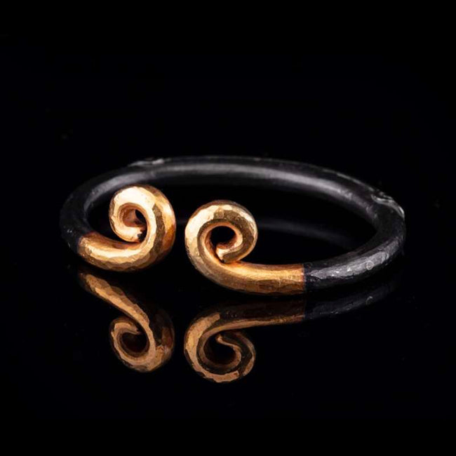 Black Myth Wukong Jewelry 999 Silver Inlaid with 24K Gold Bracelet Main Image